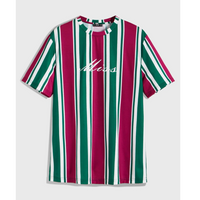 Men letter graphic striped top m