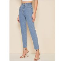 Bleach wash high-rise jeans xs