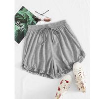 Tie front frill hem track shorts xs