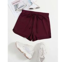 Tie front track shorts m