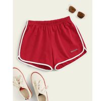 Letter embroidery dolphin shorts m