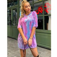 Tie dye drop shoulder oversized tee xl