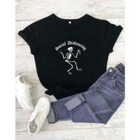 Skull & letter graphic tee xxl