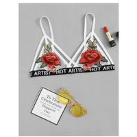 Appliques harness bralette s