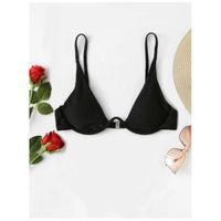 Solid underwire bikini top s