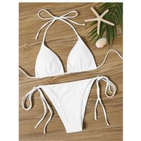 Triangle tie side tanga bikini swimsuit m