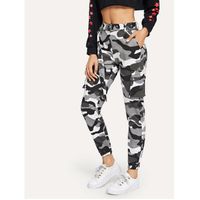 Camo print belted utility joggers xl