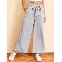 Tie waist wide leg pants m