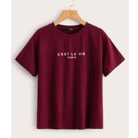 Slogan graphic tee l