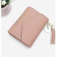 Tassel decor fold over wallet