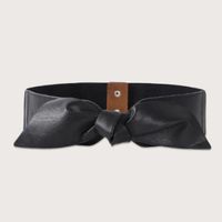 Bow knot decor wide belt