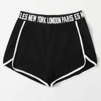 Letter tape waist dolphin shorts s