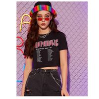 Shopaholic graphic boxy cropped tee s