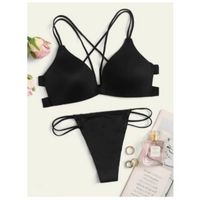 Criss cross lingerie set m