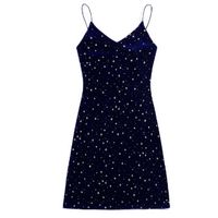 Galaxy print split cami dress s