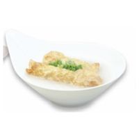 Fish paste bean curd sheet roll in rice soup (m)