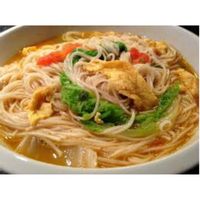 Tomato egg noodle soup