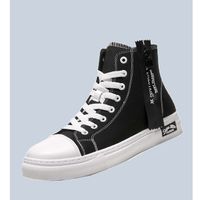 Men letter tape decor lace-up front sneakers eur43