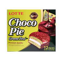 Lotte green tea choco pie