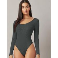 Shein basics form fitted solid bodysuit xs