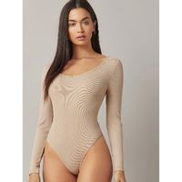 Shein basics form fitted solid bodysuit xs