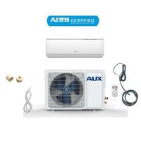 Aux 12000 btu ductless air conditioner heat pump j-smart mini split 1 ton 110v 17 seer 12 ft line set