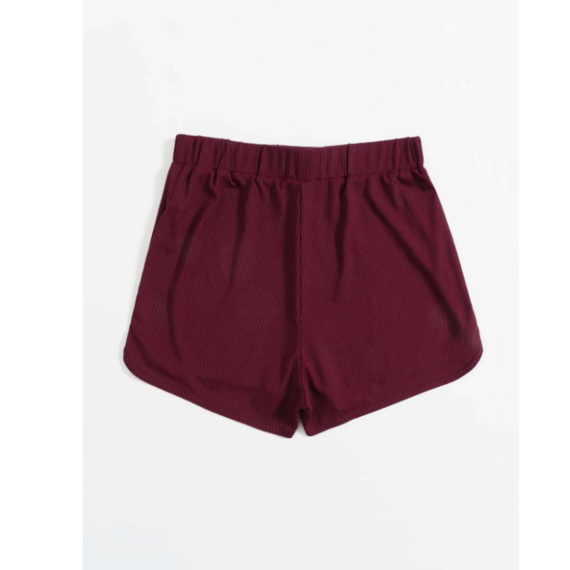 Tie front track shorts m