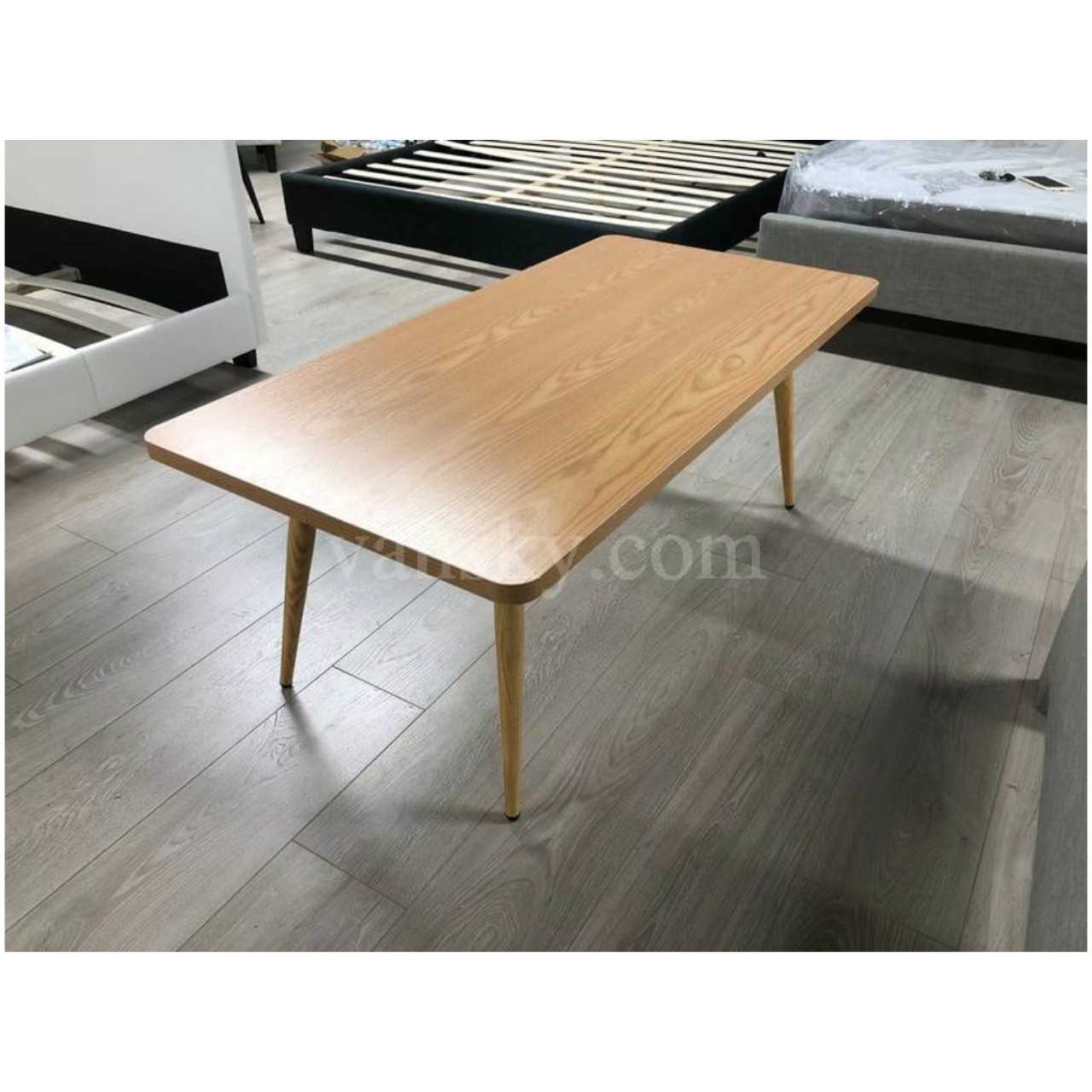 Wooden rectangular coffee table