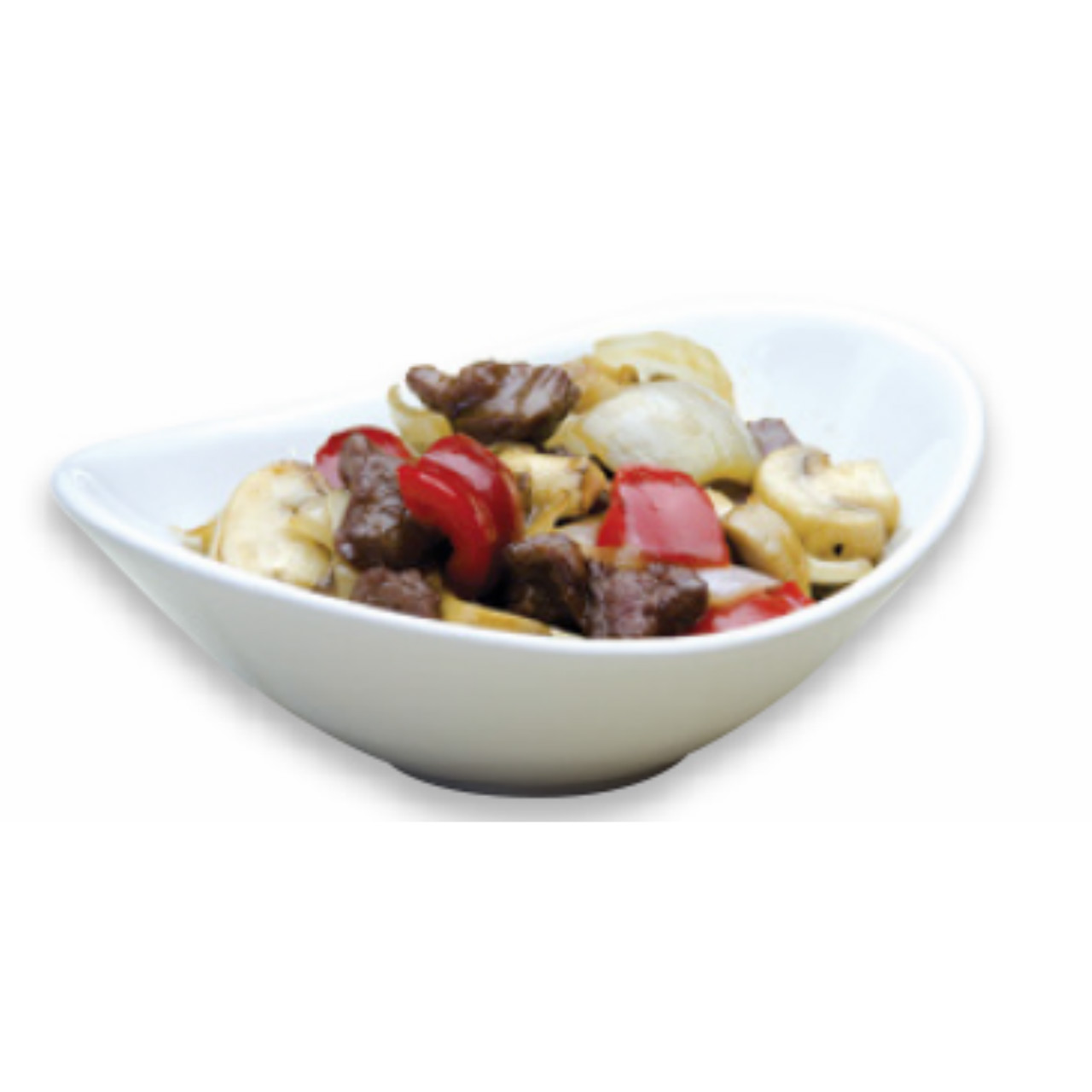 Stir-fried diced beef fillet w/ assorted mushrooms in maggi sauce