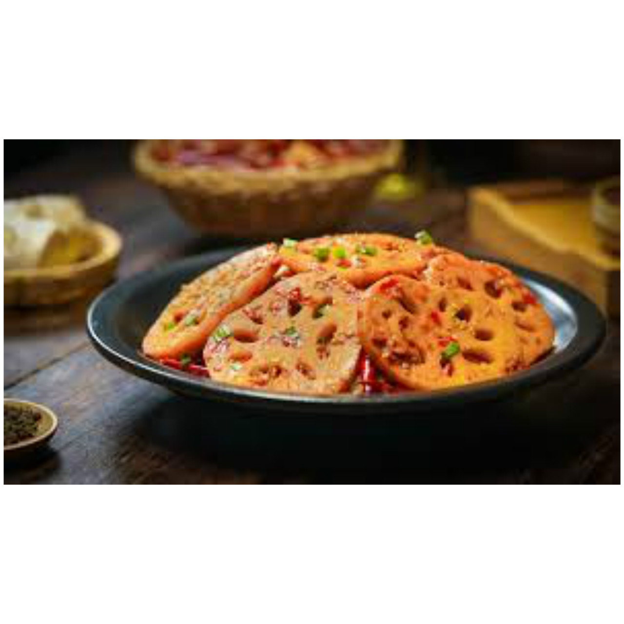 Spicy lotus root slices