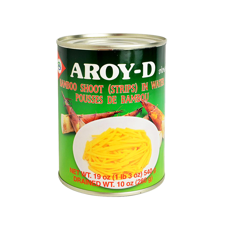 Aroy d bamboo shoot strips in water