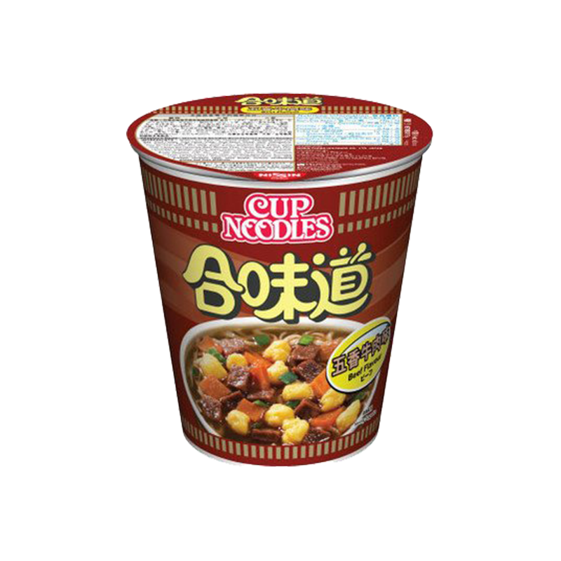Nissin beef flavour cup noodle