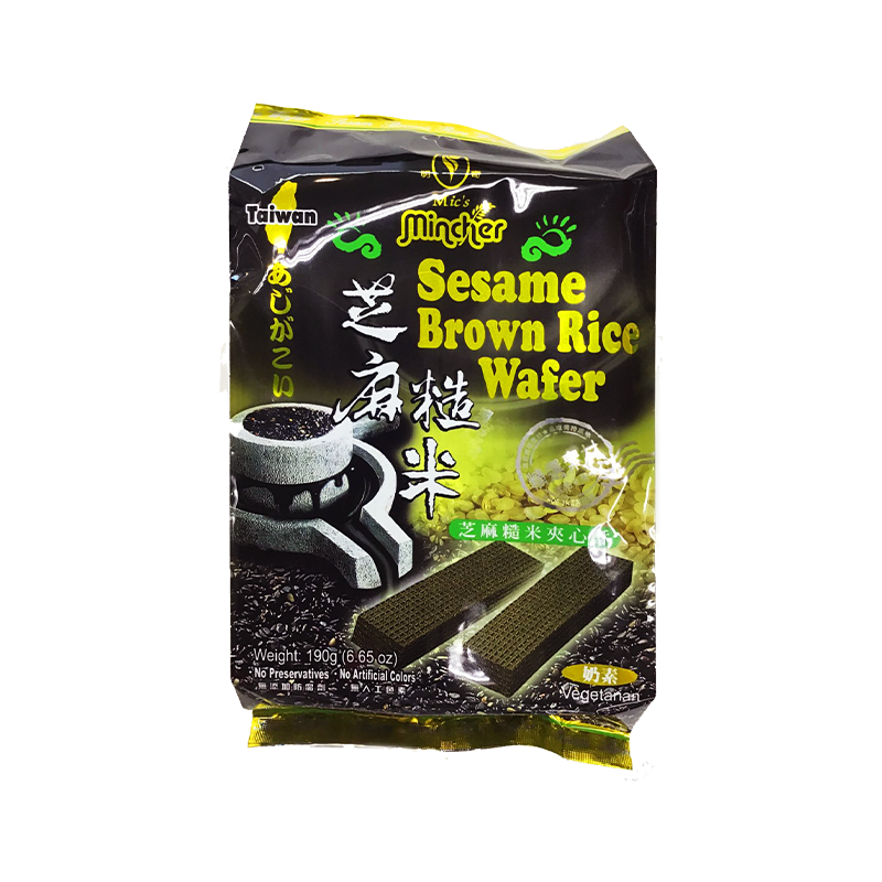 Mic's sesame brown rice wafer