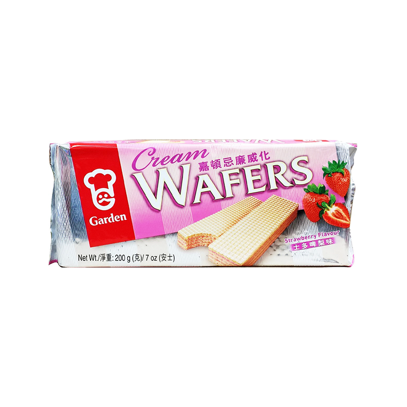 Garden strawberry cream wafer