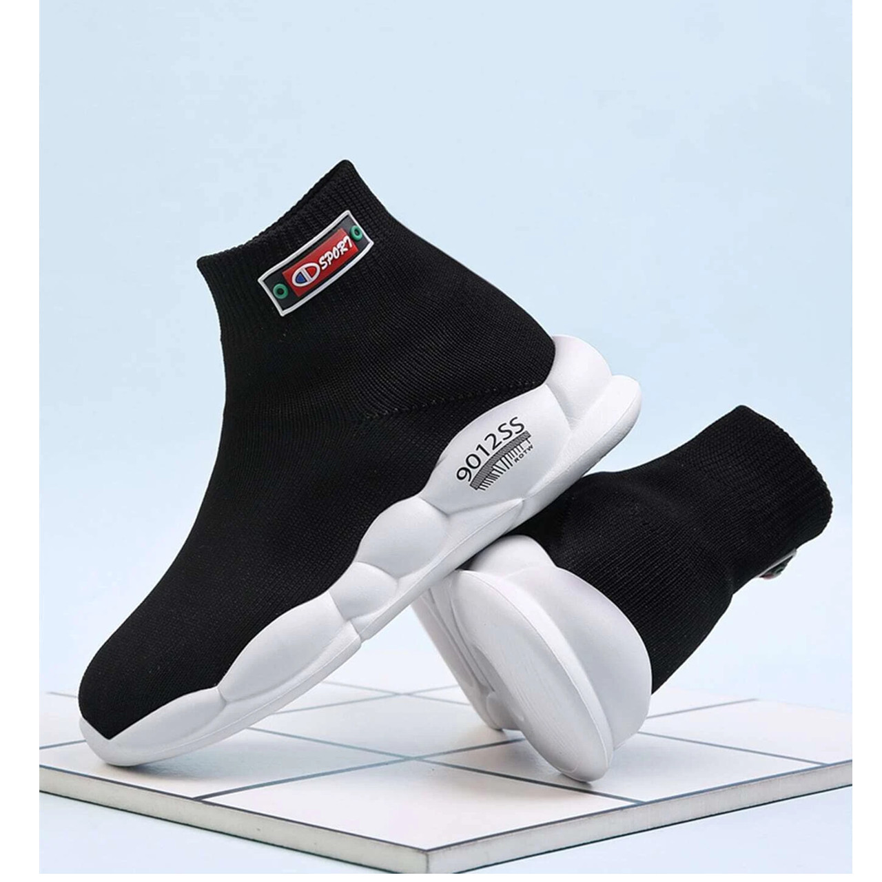 Wide fit sock sneakers eur36